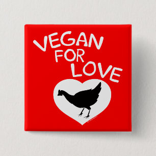 Vegan för Kärlek Knapp