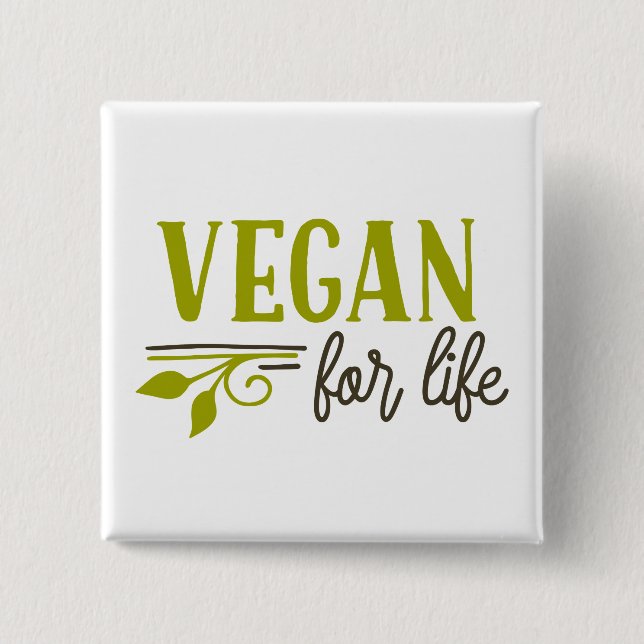 Vegan for Life Knapp (Framsida)