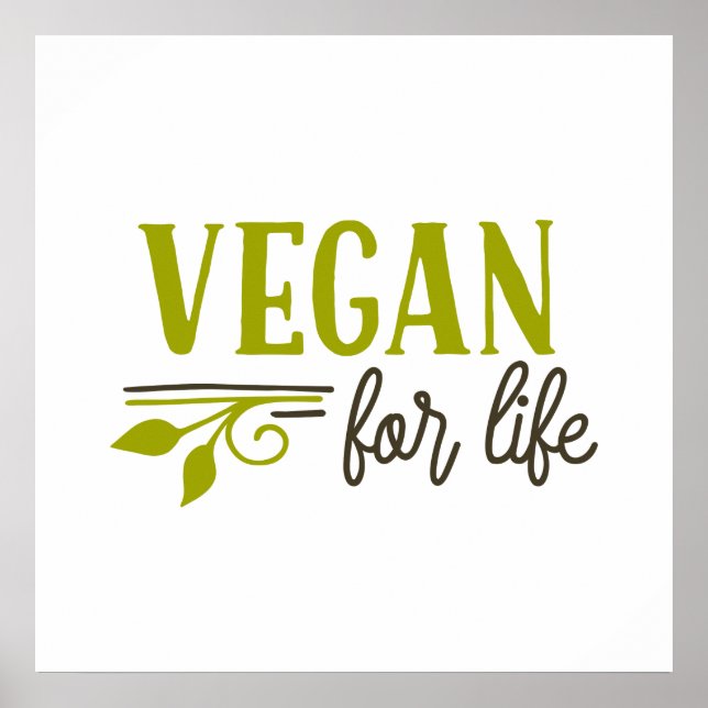 Vegan for Life Poster (Framsidan)