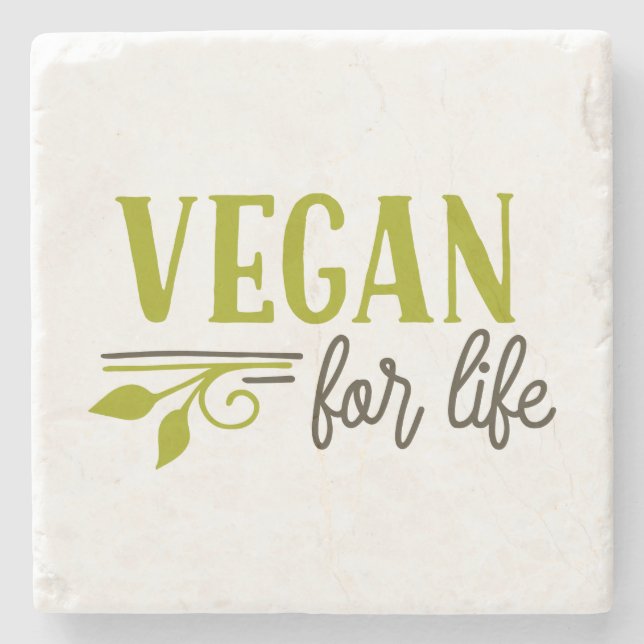 Vegan for Life Stenunderlägg (Framsidan)