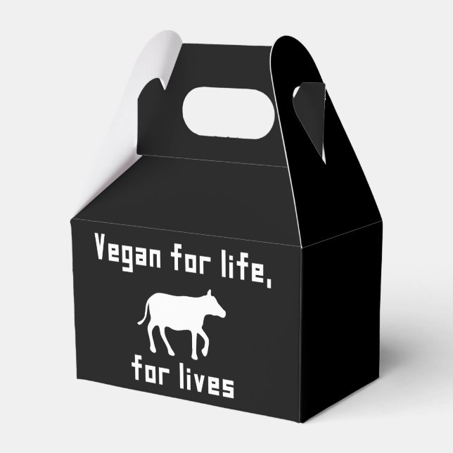 Vegan för livet presentaskar (Framsidan Sidan)