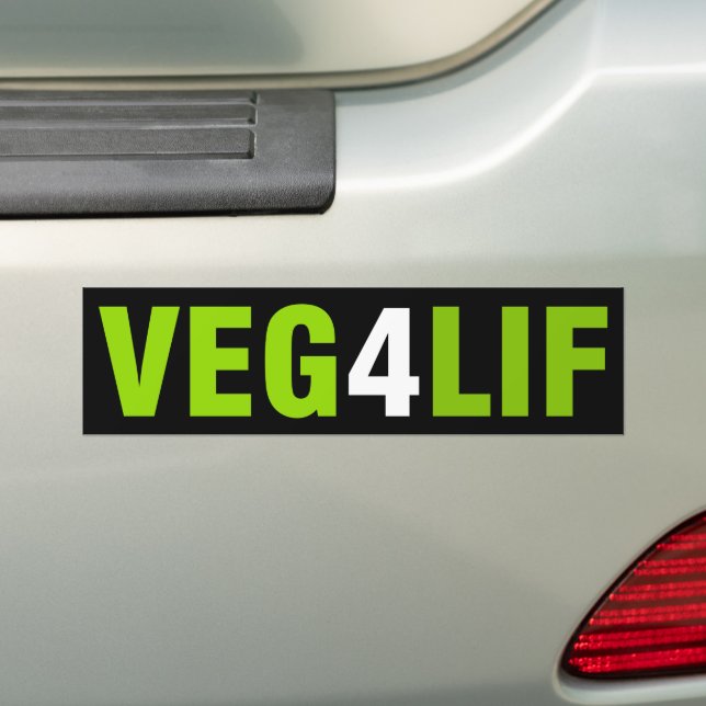 Vegan för livet, Vegan Activism Bildekal (På Bil)