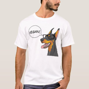 Vegan för något att säga för Doberman för T-shirt