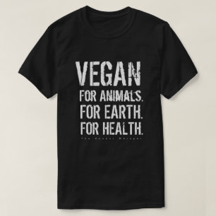 Vegan för skjortan (svarten) tee shirt