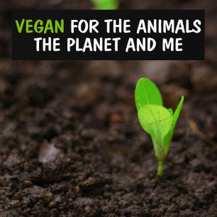 Vegan for the Animals, Planet and Me Activism Bildekal