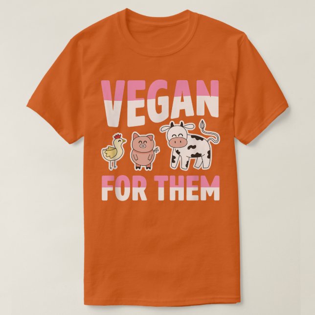 Vegan for them Ethime Boskap Chicken Gris Co T Shirt (Design framsida)