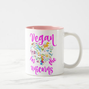 VEGAN för unicornsna Två-Tonad Mugg