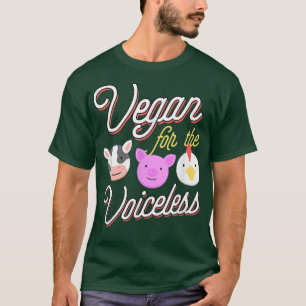 Vegan for Voicless Cute Boskap Cow Gris Chic T Shirt