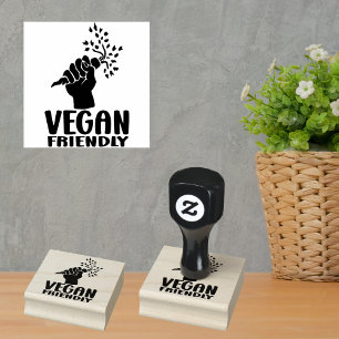 Vegan Friendly, enkel Stämpel