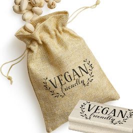 Vegan Friendly Food Vendor Business Rubber Frimärk Stämpel