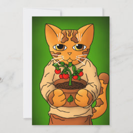 Vegan Gardener Cat Kort