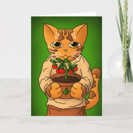 Vegan Gardener Cat Kort