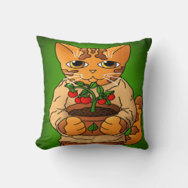 Vegan Gardener Cat Kudde