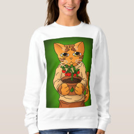 Vegan Gardener Cat T Shirt