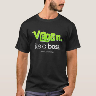 Vegan. Gilla ett framstickande T-shirt