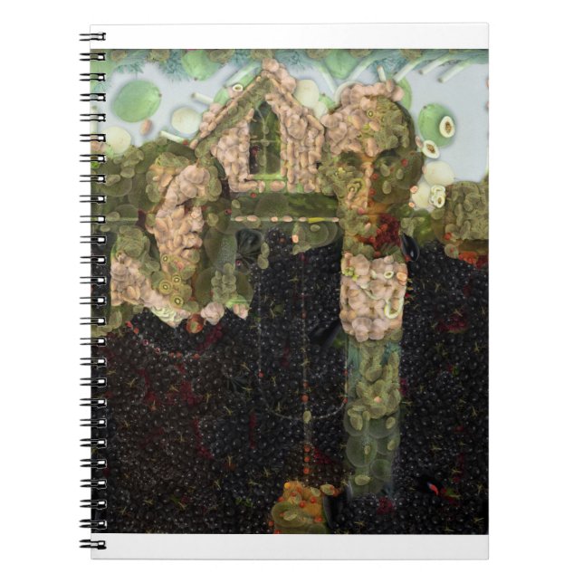 Vegan gotiic Fine Art Spoof Anteckningsbok (Framsidan)