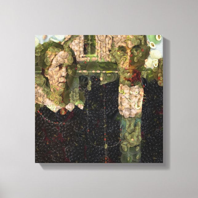 Vegan gotiic Fine Art Spoof Canvastryck (Framsida)