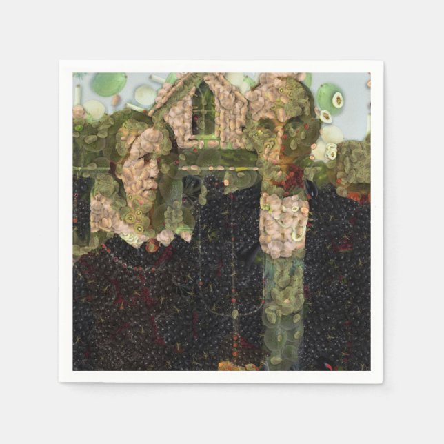 Vegan gotiic Fine Art Spoof Pappersservett (Framsidan)