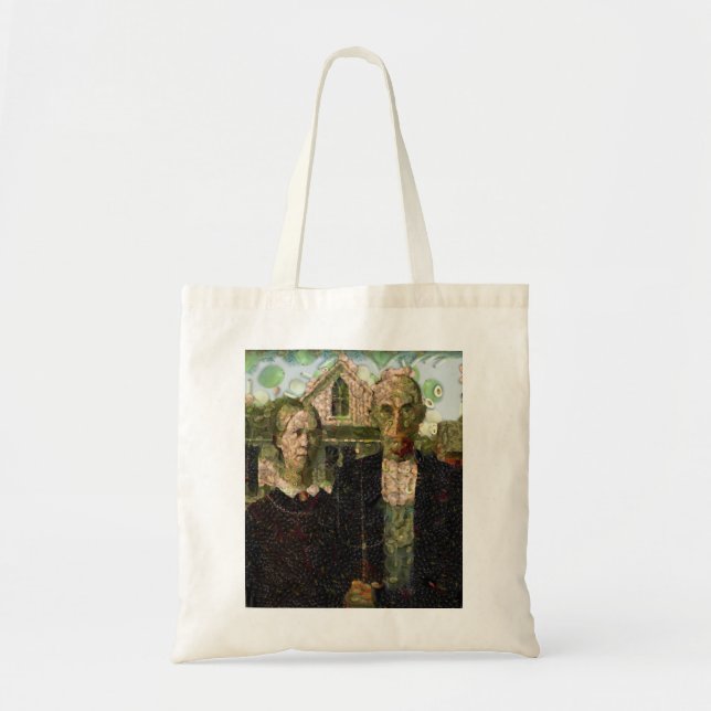 Vegan gotiic Fine Art Spoof Tygkasse (Framsidan)