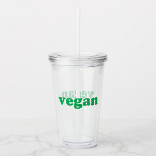 ’vegan’ grönt brev take away mugg