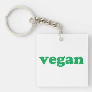 "vegan" grönt brev, vit bakgrund