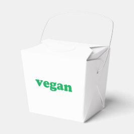 "vegan" grönt brev, vit bakgrund presentaskar
