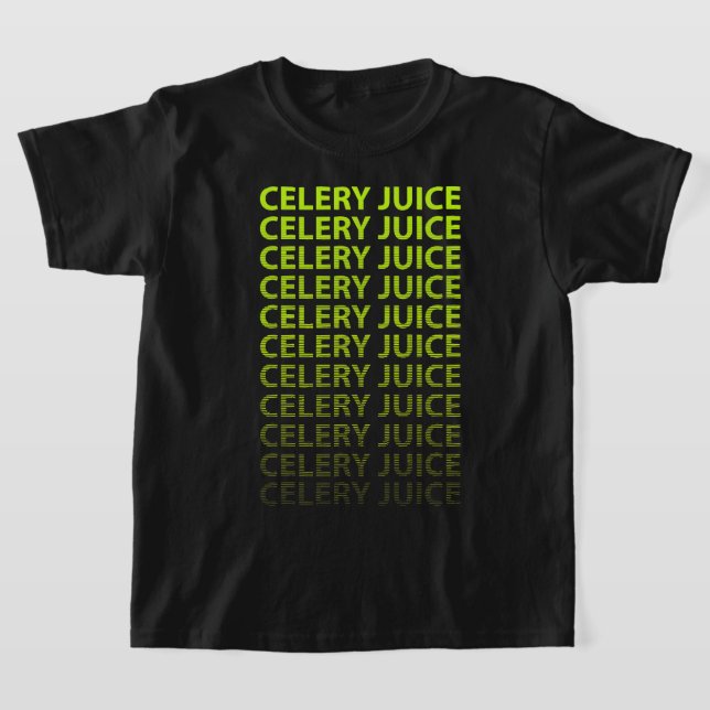 Vegan Grönt Celery Juice T Shirt (Laydown)