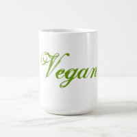 Vegan. Grönt. Slogan. Anpassningsbar