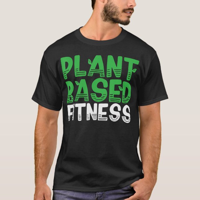 Vegan Gym Fitness Workout Bodybuilding T Shirt (Framsida)