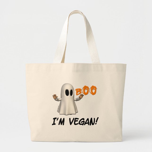 Vegan Halloween Bag Jumbo Tygkasse (Framsidan)