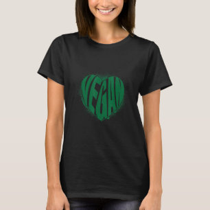 Vegan Heart Vegetarian Vegetables Food Graphic T Shirt