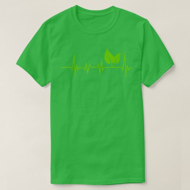 Vegan Heartslag Graphic Print Tee for Vegetarians (Design framsida)