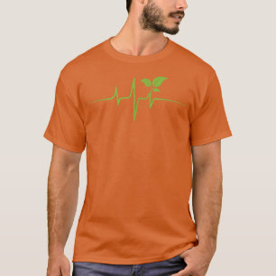 Vegan Heartslag Vegan Tee Gift for Vegetarian Plan