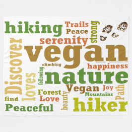 Vegan Hiker Hiking Serenity Fleecefilt