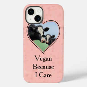 Vegan Holstein Cow och Calf Rosa Heart