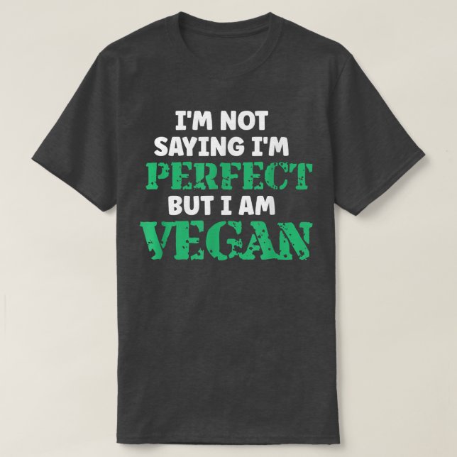 Vegan Humor citerar växtbaserade vegetabiliska fri T Shirt (Design framsida)