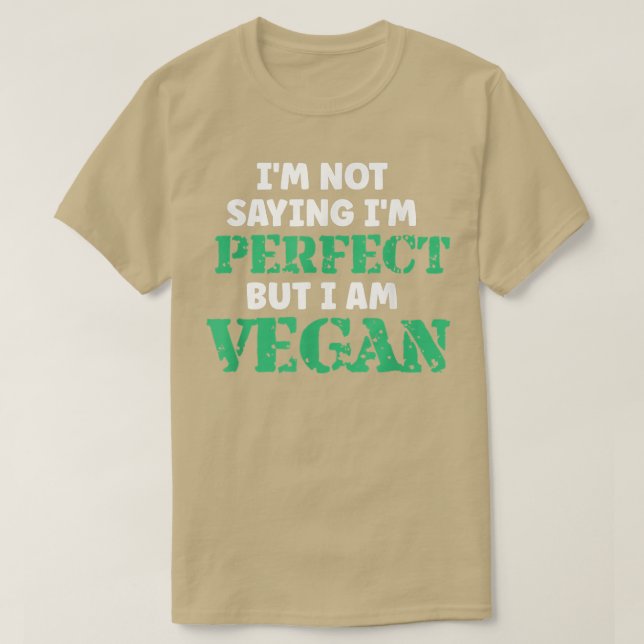 Vegan Humor citerar växtbaserade vegetabiliska fri T Shirt (Design framsida)