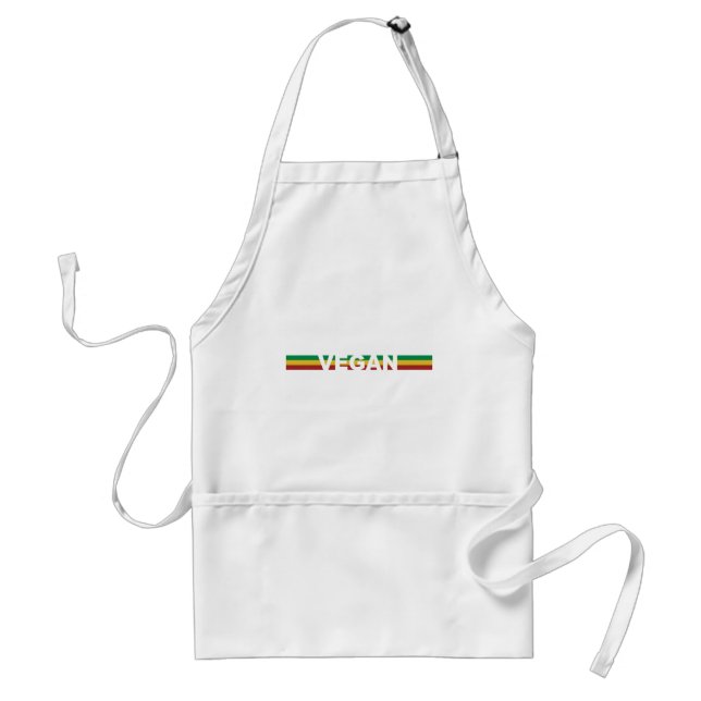 Vegan i Rasta randar Förkläde (Framsidan)