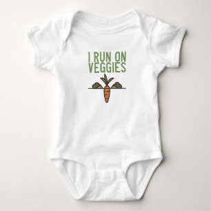 Vegan - I Springa på Veggies T Shirt