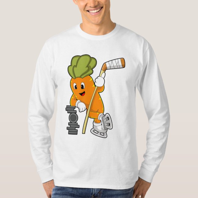 Vegan Ice hockey Ice hockey-klubba T Shirt (Framsida)