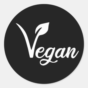 Vegan-identifieringsmärke, Runt Klistermärke