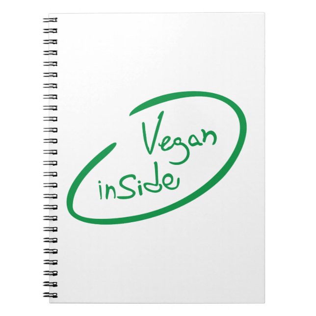 Vegan Inside Anteckningsbok (Framsidan)