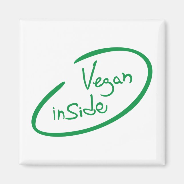 Vegan Inside Magnet (Framsidan)