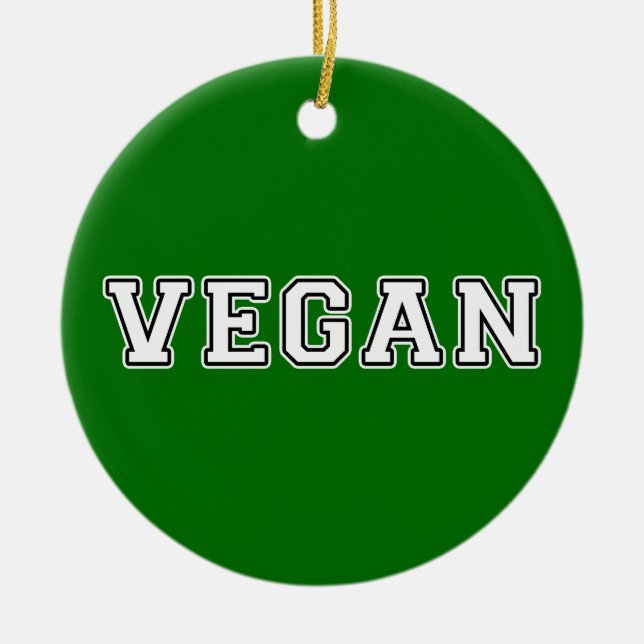 Vegan Julgransprydnad Keramik (Framsidan)