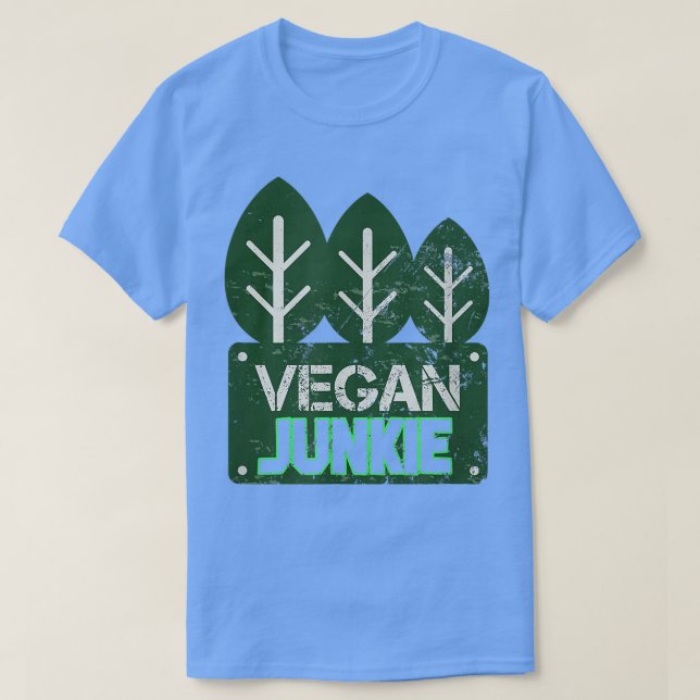 Vegan Junkie Vegetarian PlantBaserat Protein Vegan T Shirt (Design framsida)