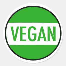 Vegan kampanj-dekal runt klistermärke