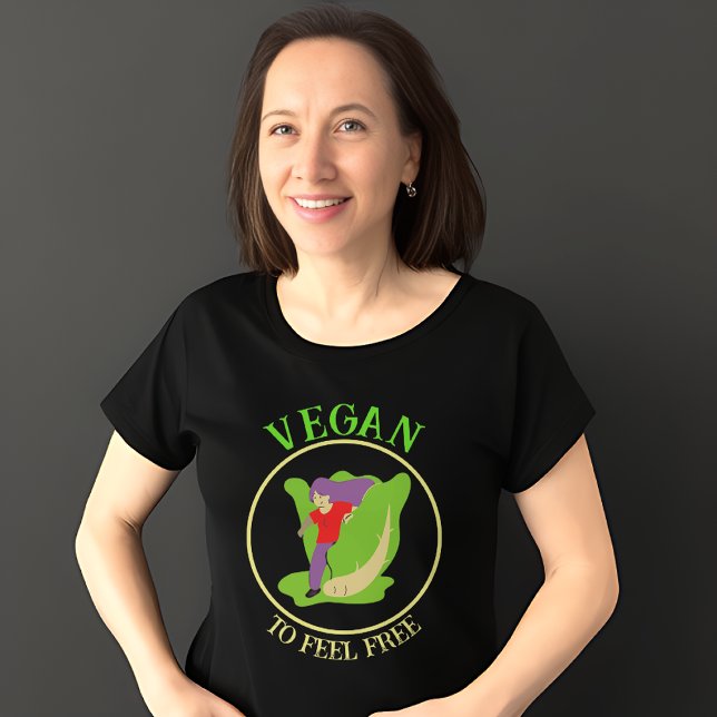 Vegan Känn gratis kvinnors T-Shirt (Skapare uppladdad)