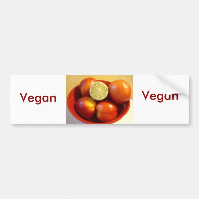 Vegan Kärlek Bildekal (Framsidan)