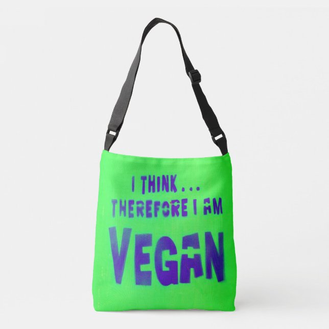 Vegan Kärlek djur - djurfoderväxter Axelväska (Baksida)