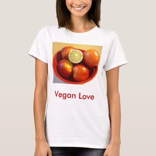 Vegan Kärlek T Shirt (Framsida)